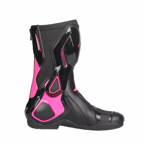 Allgoal Black/Purple Motorcycle Boots Women