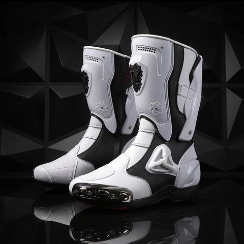Motorcycle Racing High-Top Boots Black