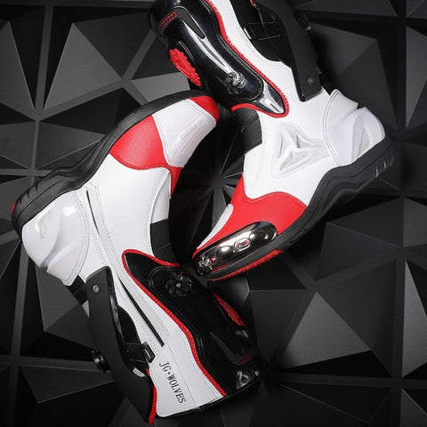 Motorcycle Racing High-Top Boots Black