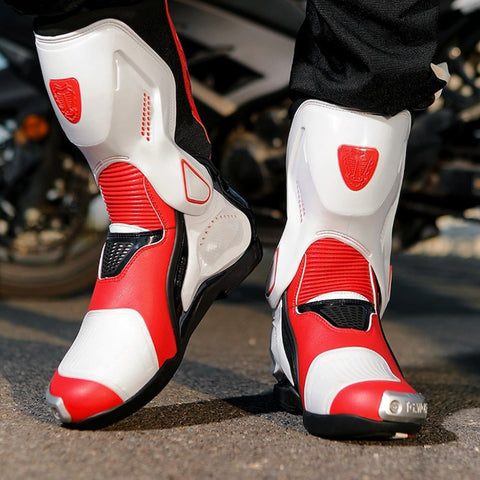 Motorcycle Racing High-Top Boots
